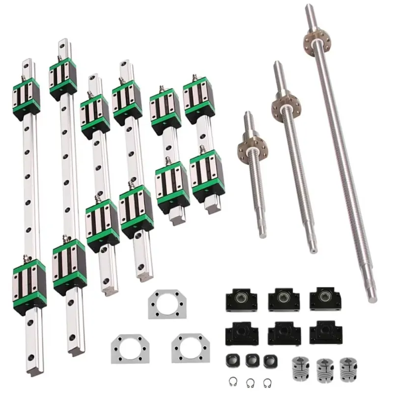 Hgr20 Linear Guide Rail Ballscrew Set - 6 sets HGR20 lineaire geleiderail 400