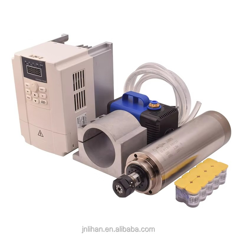 2.2Kw Water Cooled Spindle Kit Vfd - 2.2KW 220V Watergekoelde Werktuigmachine Spindel Watergekoelde