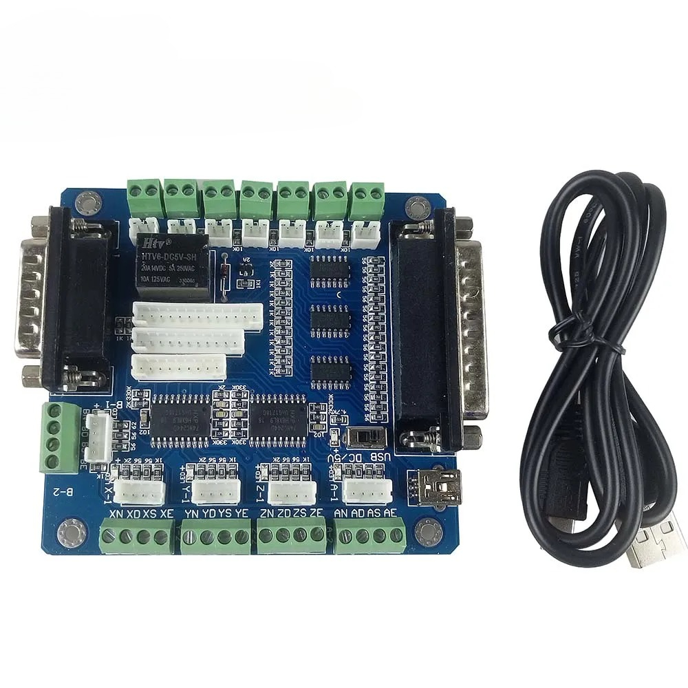5 Axis Cnc Breakout Board Interface Mach3 - Mach3 5-assige CNC Breakout-controllerkaart voor graveermachine