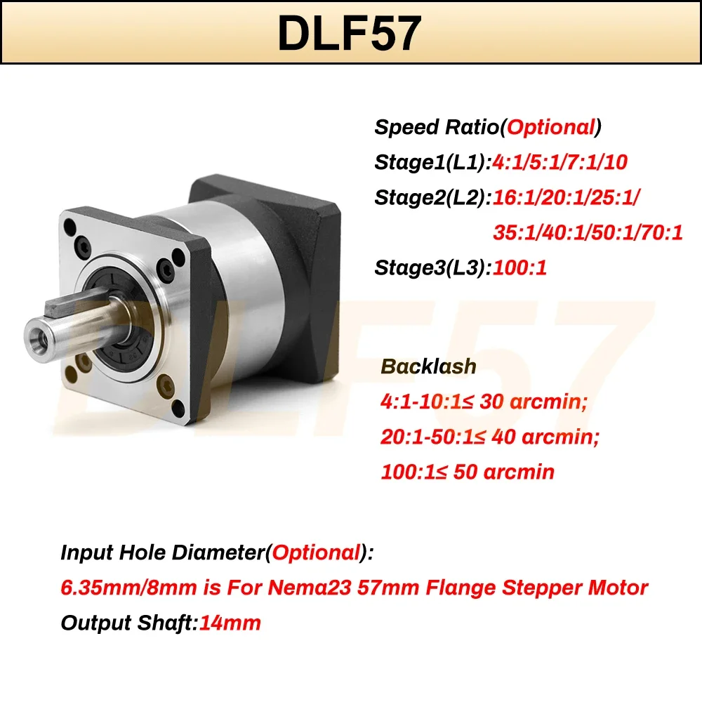 6.35/8/11/14Mm Ingang Planetai - Planetary Gearbox Reducer Nema 23 34 recensie en prijs