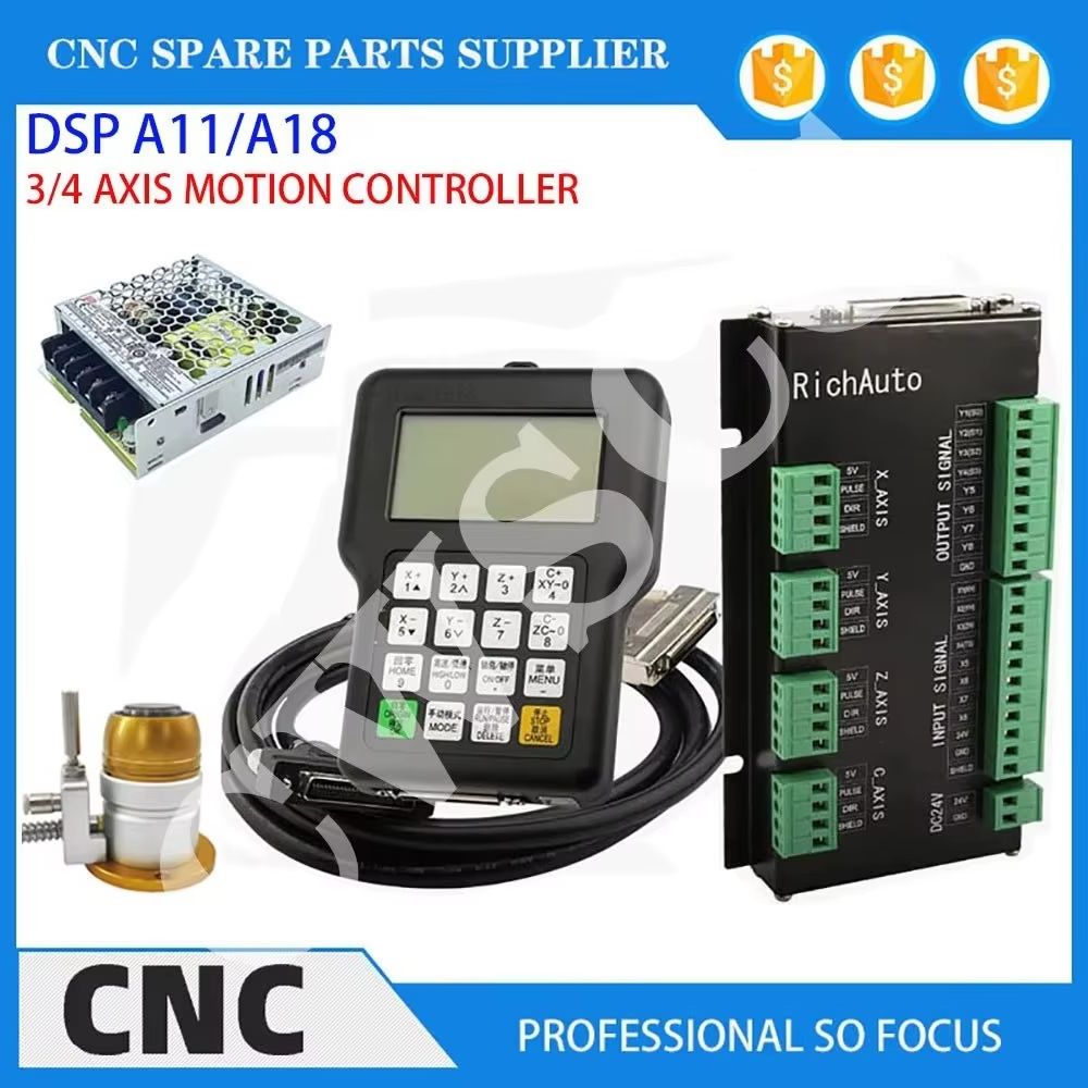 3-assige 4-assige CNC-bewerkin - Richauto A11 Dsp Controller 3 Axis recensie en prijs