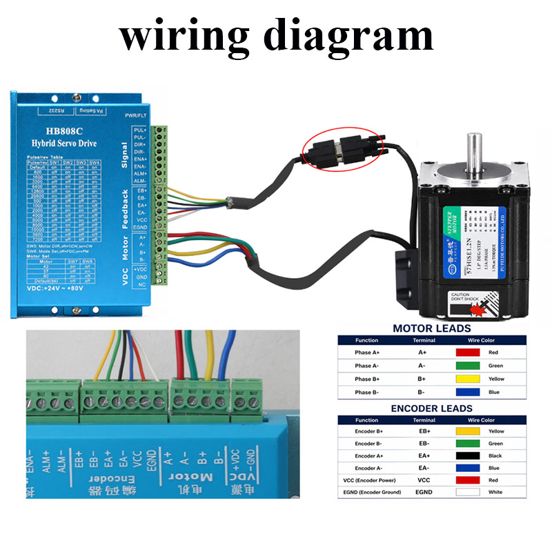1.2N.m Nema23 Closed Loop Step - Nema 23 Closed Loop Stepper Motor Driver Kit recensie en prijs