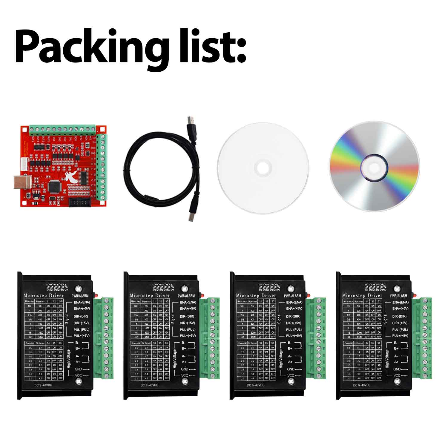 4 STKS Stappenmotor Driver TB6 - Mach3 Usb Cnc Controller 4 Axis 100Khz recensie en prijs