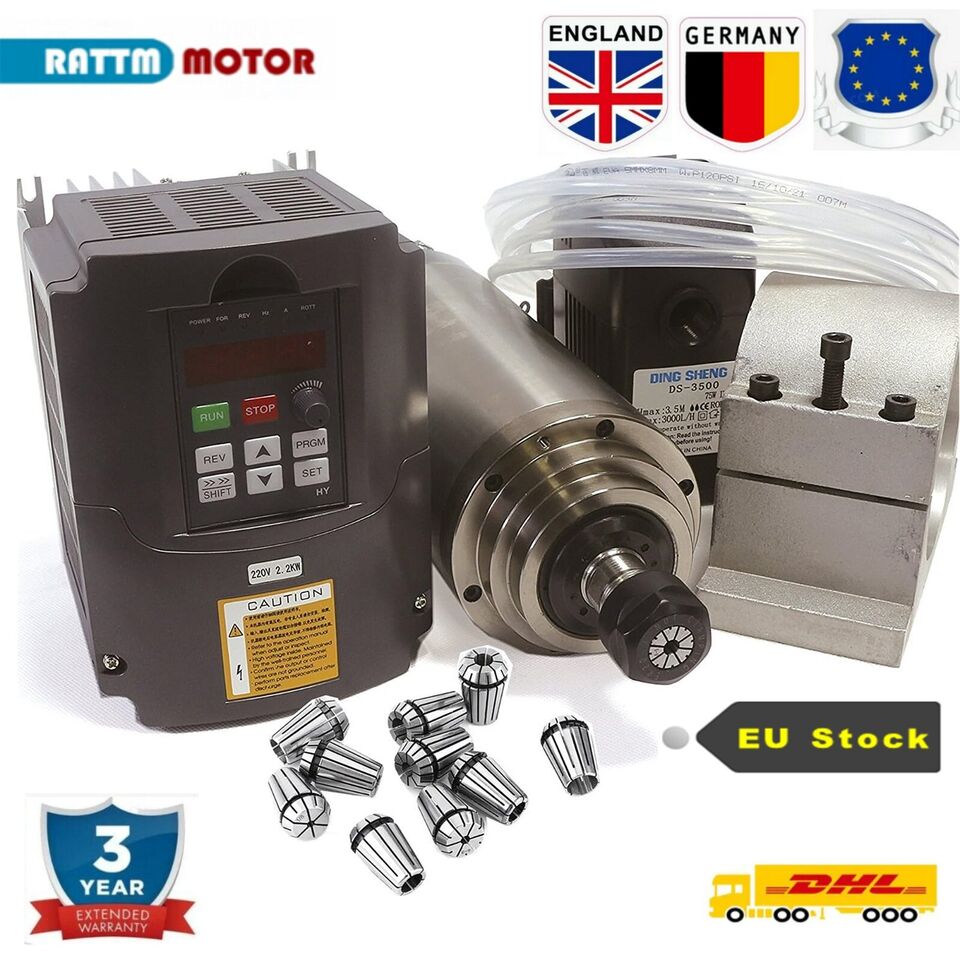 【Eu/Usa��waterkoelspindel Moto - 2.2Kw Water Cooled Spindle Kit Vfd recensie en prijs