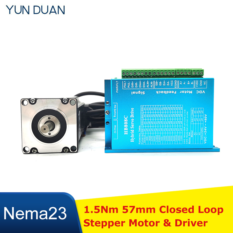 1.5Nm Closed Loop Stappenmotor - Nema 23 Closed Loop Stepper Motor Driver Kit recensie en prijs