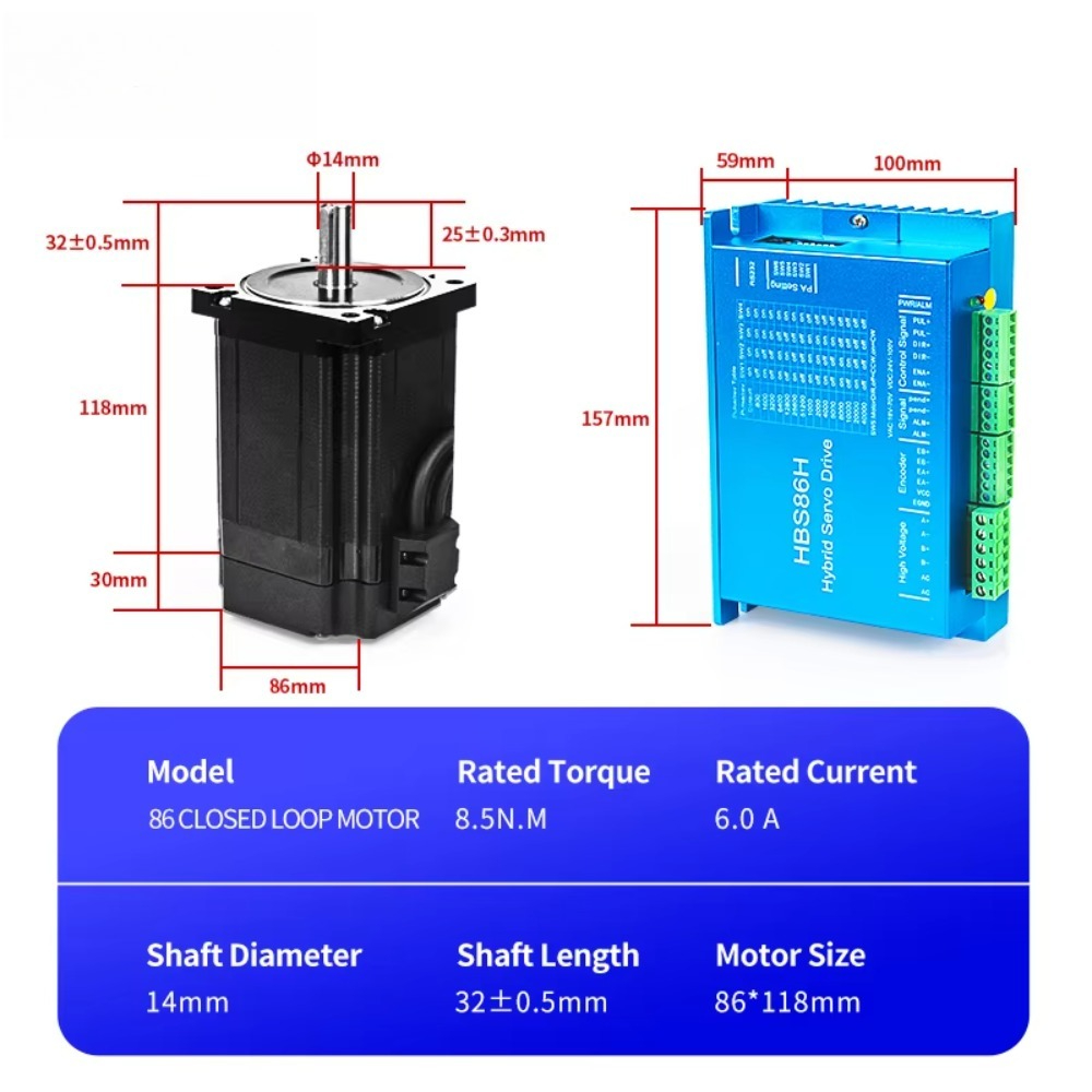 NEMA 34 hybride servokit met g - Hybrid Servo Driver Nema 34 8.5Nm recensie en prijs