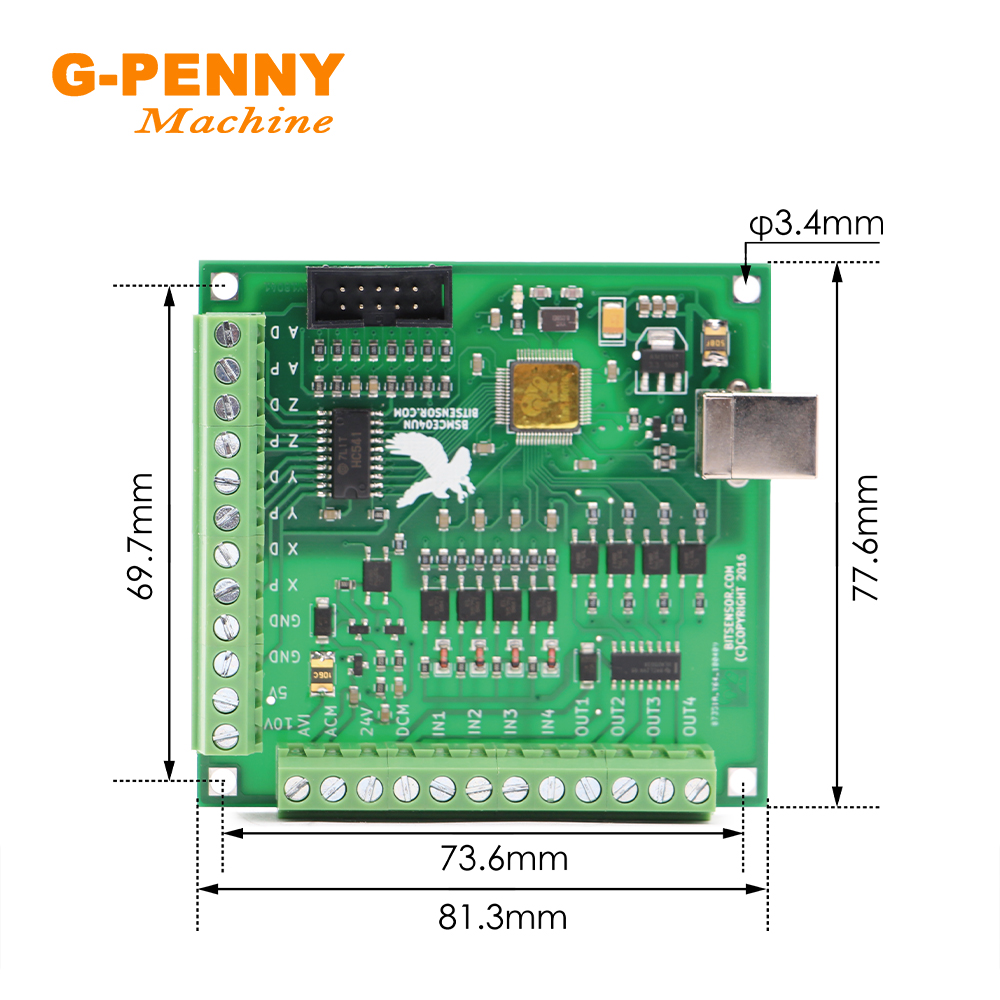 G-PENNY NIEUW! 4-assige USB Mo - Mach3 Usb Cnc Controller 4 Axis 100Khz recensie en prijs